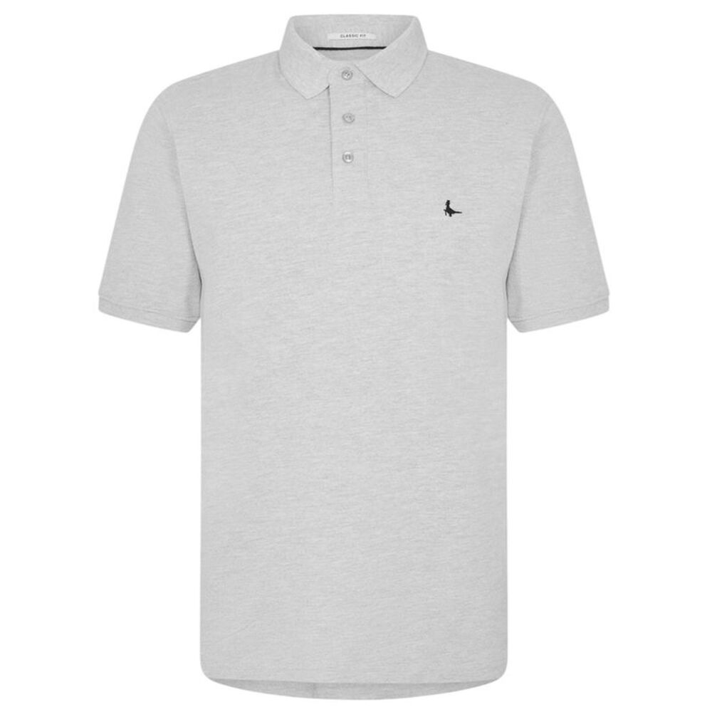 Jack Wills Mens Classic Embroidered Logo Polo Shirt / Grey Marl